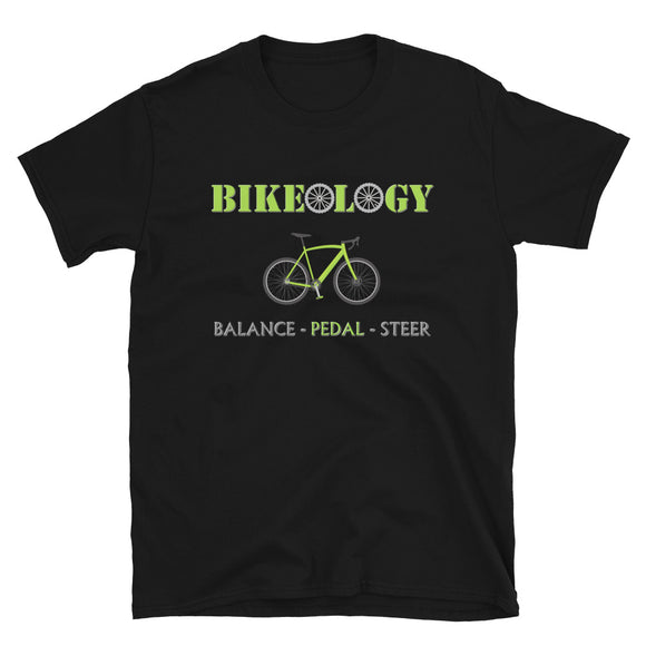 Cycling Riding Gift Idea, Bikeology, Bikeology Shirt, Balance Pedal Steer Bicycle Shirt, Funny Pun Joke Cycling, For Men Women