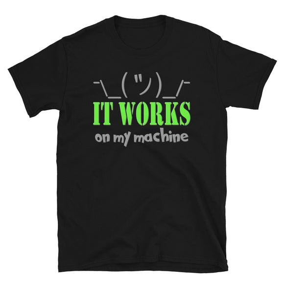 It works on my Machine Shirt, Funny Coding Shirt, Programming Gift Shirt, For Him Her Tee Shirt T-Shirt