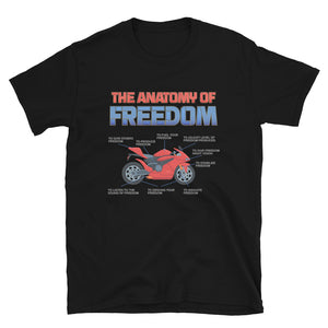 Motorcycle Gift, The Anatomy Of Freedom Shirt, Biker Lover Gift, Gift For Biker, Motor Cross, Motorcycle Anatomy