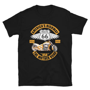 Route 66 Shirt, America's Road, Fathers Day Gift, Mother Road, Route 66 T-Shirt, Road Trip Shirt, Route 66 USA Motorcycle Biker Souvenir Tee