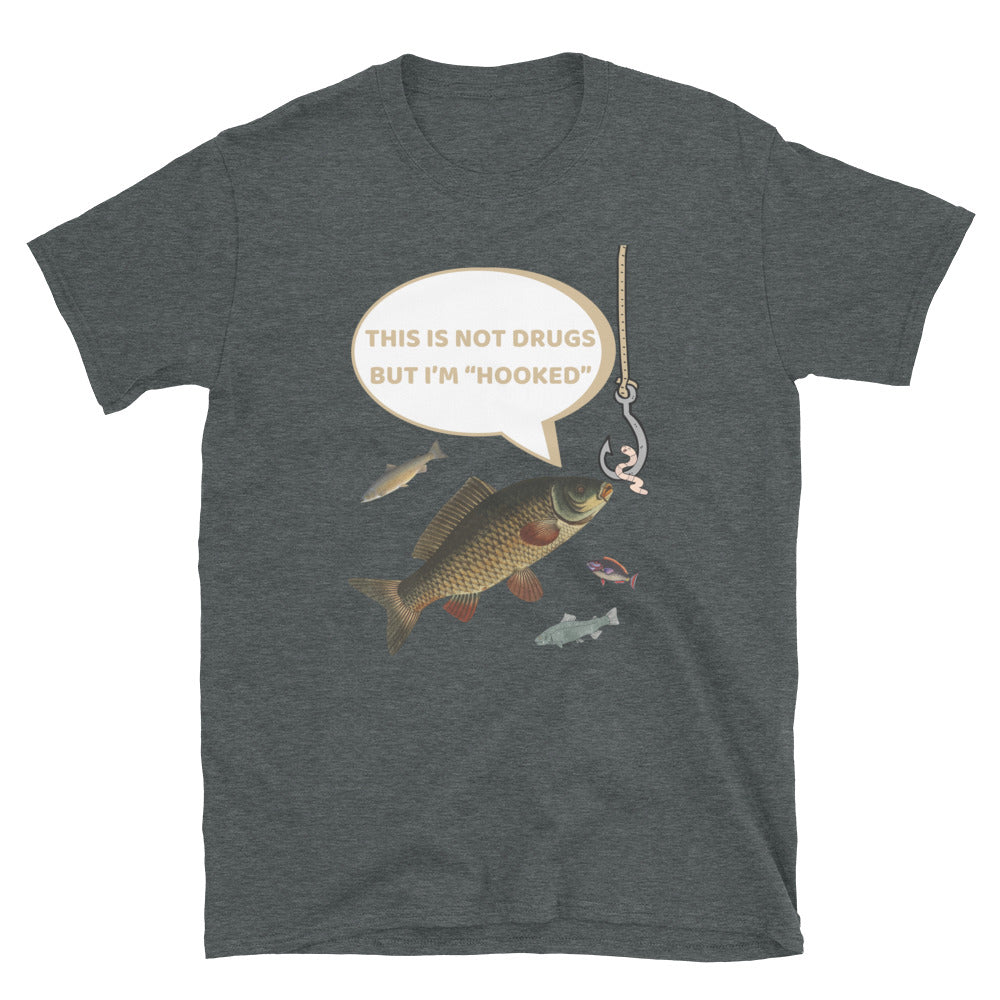 Funny Fishing Shirt, This is Not Drugs But I'm Hooked T-Shirt, Lake Lover Shirt, Cool Tee Men Daddy Dad Shirt, Fathers Day Fishing