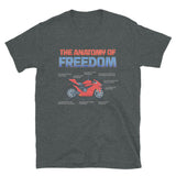 Motorcycle Gift, The Anatomy Of Freedom Shirt, Biker Lover Gift, Gift For Biker, Motor Cross, Motorcycle Anatomy