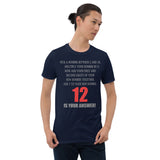 Problem Solving Math Teacher Shirt, Mathematics Shirt, Funny Joke Shirt, Answer Quote Lucky 12 Shirt, Mind Reading Sarcastic Cool