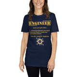 Engineer Definition Shirt, Dictionary Shirt, Funny Cool Shirt, Student Engineering Shirt, Engineer Lover Shirt, Mechanic Gift Idea, Birthday Gift