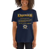 Engineer Definition Shirt, Dictionary Shirt, Funny Cool Shirt, Student Engineering Shirt, Engineer Lover Shirt, Mechanic Gift Idea, Birthday Gift