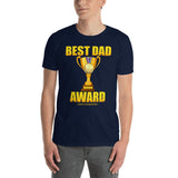 Father's Day Gift For Him Best Dad Award T Shirt Funny Number One Dad Award Shirt Fathers Day Dad Shirt Gift Funny Christmas Trophy Dad Gift