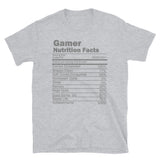 Gamer Nutrition Facts Video Game Shirt, Birthday Gift, Valentine Gift Gift For Gamer, Gamer Gift, Valentine's Day Gift, Gift For Him