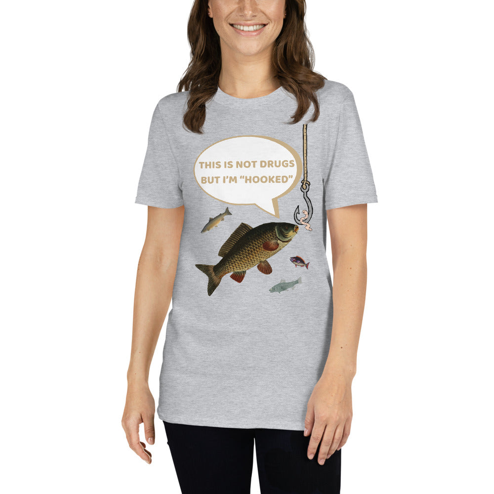 Funny Fishing Shirt, This is Not Drugs But I'm Hooked T-Shirt, Lake Lover Shirt, Cool Tee Men Daddy Dad Shirt, Fathers Day Fishing