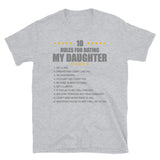 Gift For Father, Gift For Daddy, Rules For Dating My Daughter T shirt, Shirt T-Shirt Gift For Father, Gift For Dad, Number One Star Dad For Him