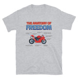 Motorcycle Gift, The Anatomy Of Freedom Shirt, Biker Lover Gift, Gift For Biker, Motor Cross, Motorcycle Anatomy