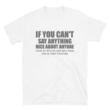 If You Can't Say Anything Nice About Anyone, Come Sit With Me, And We'll Make Fun Of Them Together Shirt, Birthday, Gift For Her, Funny Shirt