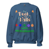 Deck The Halls With Pickleballs, Pickleball Sweatshirt, Pickleball Player, Pickleball Christmas, Pickleball Paddle, funny pickleball Unisex Sweatshirt