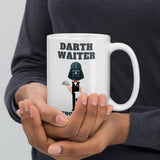 Darth Waiter I'm Your Server Dark Side Funny Darth Vader Star Wars Humor White Glossy Mug